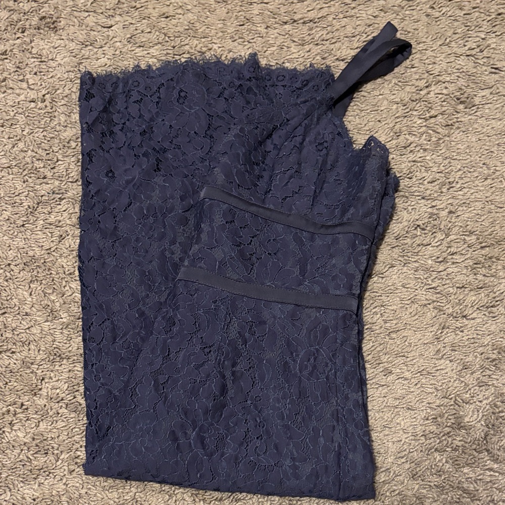 KEEPSAKE the Label Navy Lace Midi Dress - Picture 5 of 5